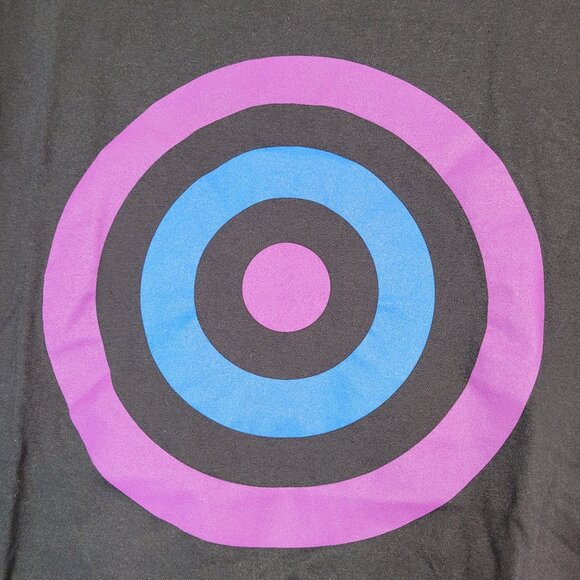 Marvel Studios Unisex Hawkeye Bullseye Graphic Print T-Shirt Black Small - Picture 3 of 7